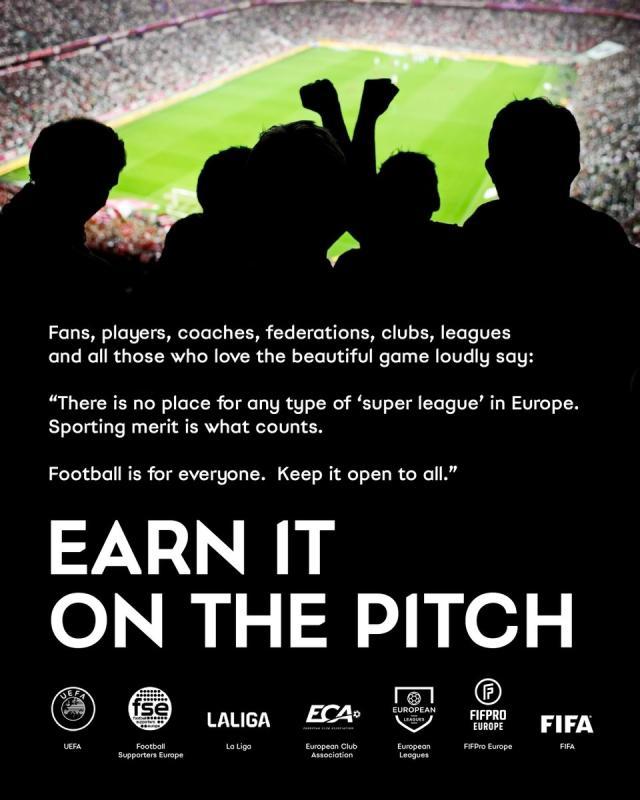 星空电竞app-【汇总】多家机构、俱乐部发表声明反对欧超